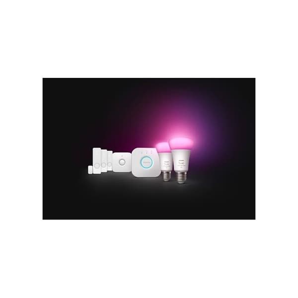 Anslutna glödlampor - PHILIPS HUE - E27 - Startkit - 2 glödlampor - Kontakt sensorer