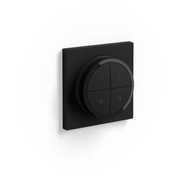 Philips Hue Tap Dial Switch - Svart - Flera rum kontroll - Kompatibel med Alexa - Inomhus - Batteri