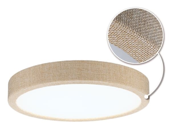 Paulmann Cosara, Rund, Tak, Ytmonterad, Beige, Vit, Plast, Tyg, IP44
