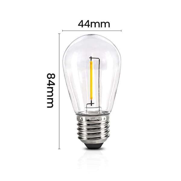 30-pakning Dimbar E27 - 2200K Varmhvit LED-pærer 2 watt - Energiklasse A+