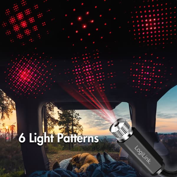 LED Starlight 6 lysmønstre USB-A