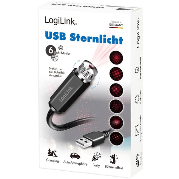 LED Starlight 6 lysmønstre USB-A