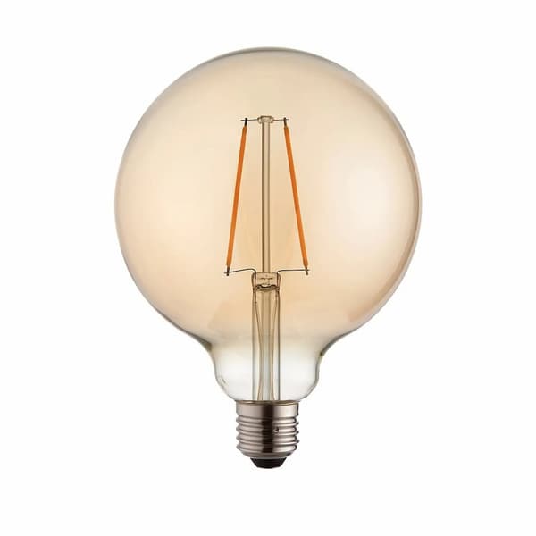 10-pack av LED-lampa G80 dimbar - Amber Glas 2W 2200K E27