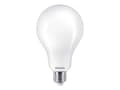 Miniatyrbild 1 av 5: Philips Filamentljuskälla frostad 100 W A60 E27, 10,5 W, 100 W, E27, 1521 LM, 15000 h, Neutral vit