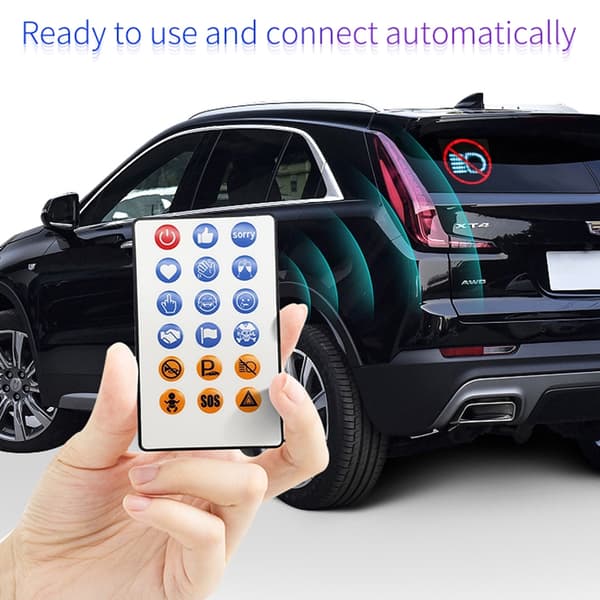 LED emojipanel med fjärrkontroll och Bluetooth-anslutning