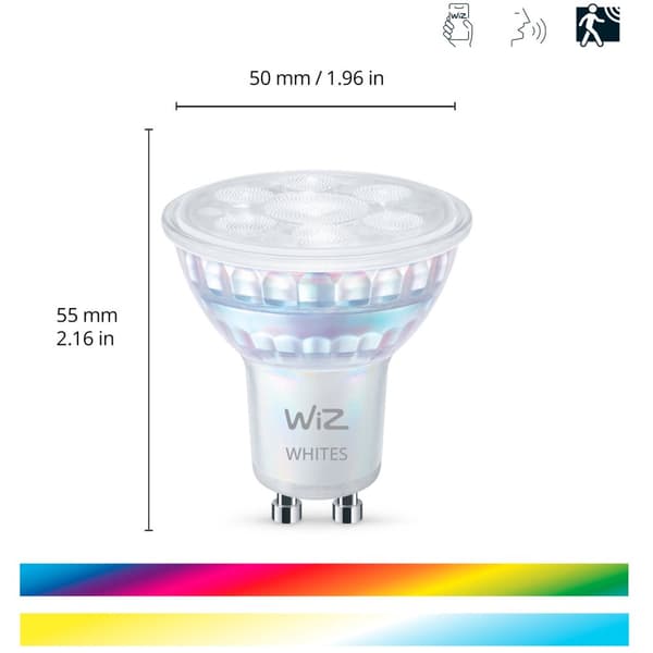 WiFi Smart LED GU10 50W 345lm Farve + Varm-kølig hvid 1-pak