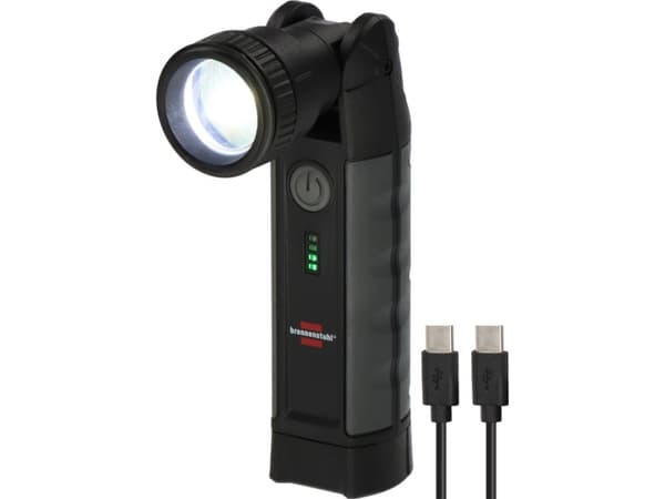 Brennenstuhl Professional ladattava LED taskulamppu TL 1000 ACW musta