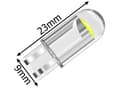 Miniatyrbillede 2 af 10: 2-Pack - T10 W5W Vita Diodlampor - Bil LED-Ljus