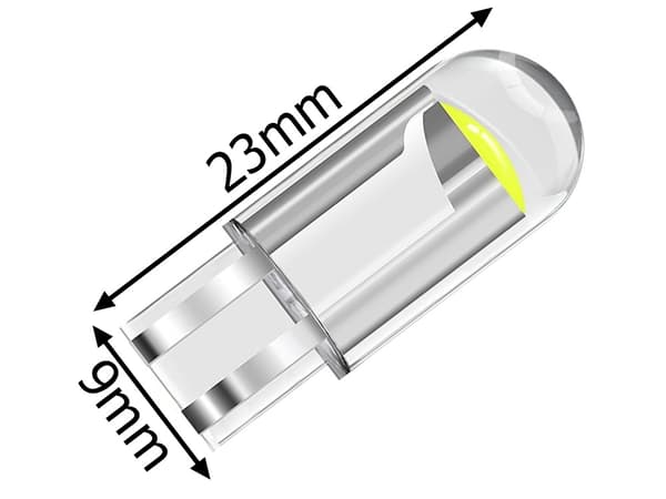2-Pack - T10 W5W Vita Diodlampor - Bil LED-Ljus