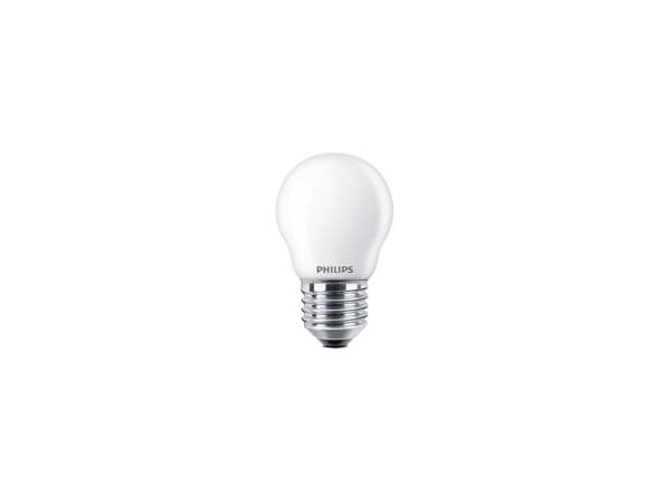 Philips MASTER Value LED Krone Dæmpbar 3,4W (40W) E27 P45 927 Mat Glas