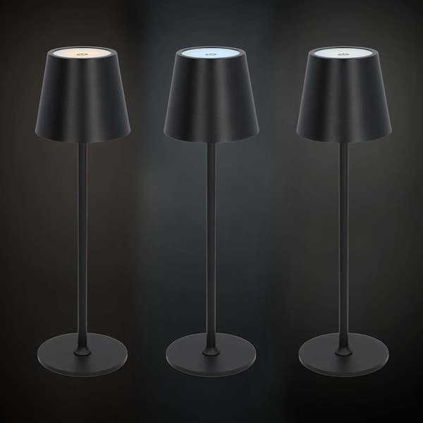 Nedis Uppladdningsbar LED-bordslampa för utomhusbruk - Svart