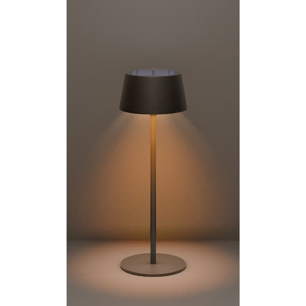 Goobay LED Bordslampa med solcellsladdning och touchkontroll - Svart