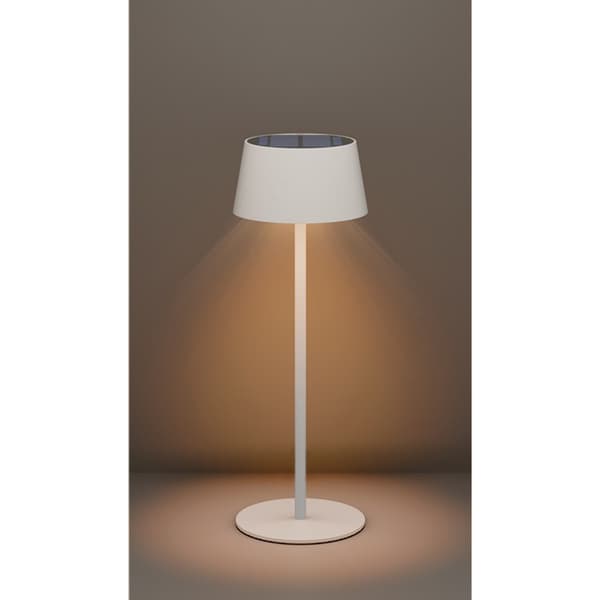 Goobay LED Bordslampa med solcellsladdning och touchkontroll - Vit