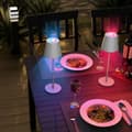 Miniatyrbilde 2 av 4: Goobay Batteridrevet LED-bordlampe med RGBW-lys og berøringskontroll i hvitt