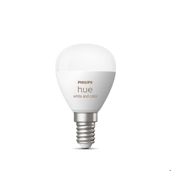 Philips Hue Vit och färgatmosfär, sfäriskt ansluten LED-lampa Bluetooth-kompatibel, E14