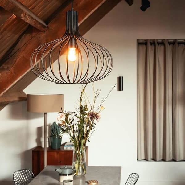 Trust E27 Vintage Connected LED-lampa kompatibel med Alexa och Google Home, ingen Hub, 2,4 GHz WiFi Dimbar vit – Set med 2