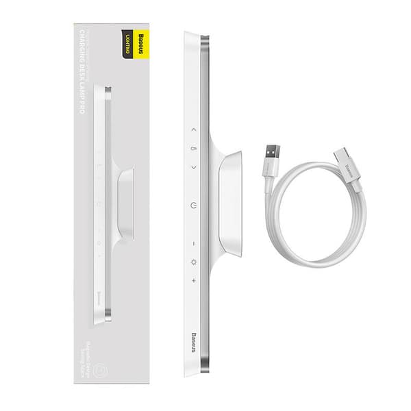 Baseus Magnetic Stepless Lamp Pro, med et berøringspanel (hvid)