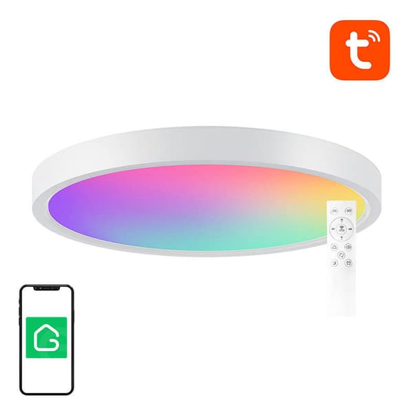 Smart loftslampe 30cm WiFi/Bluetooth 16M RGBCW Gosund LB12 1920lm Tuya + Fjernbetjening.