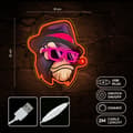 Miniatyrbild 3 av 4: LED neonbelysning med dimmer - multifärgad Gangsta Monkey
