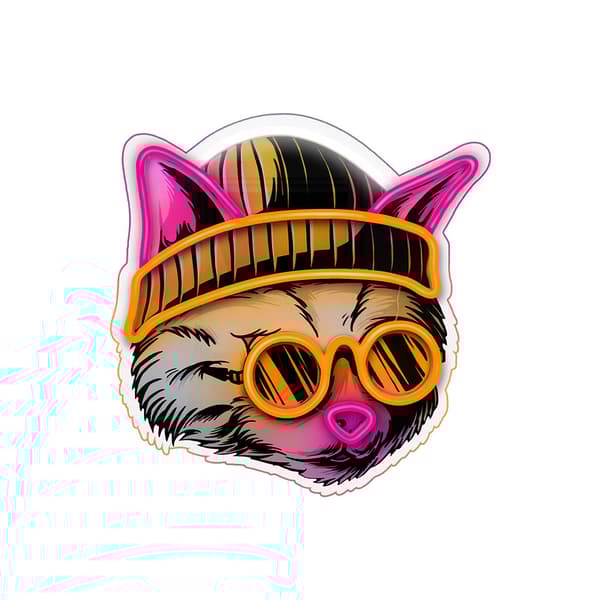 LED neonbelysning med dimmer - multifärgad Cat Dreamer