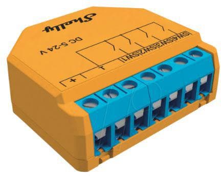 Shelly Plus I4 DC - WiFi inputmodul, 4 kanaler (5-24VDC)