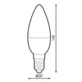 Miniatyrbild 2 av 2: SmartHome C37 6W RGB+CCT LED-lampa - M LEDME - E27 - Dimmerkompatibel - Anslutet objekt