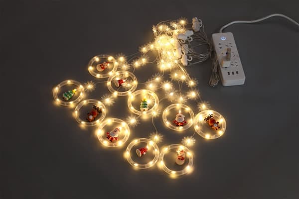 INF Snowflake Wish Ring: USB-virralla toimivat Fairy Lights kaukosäätimellä