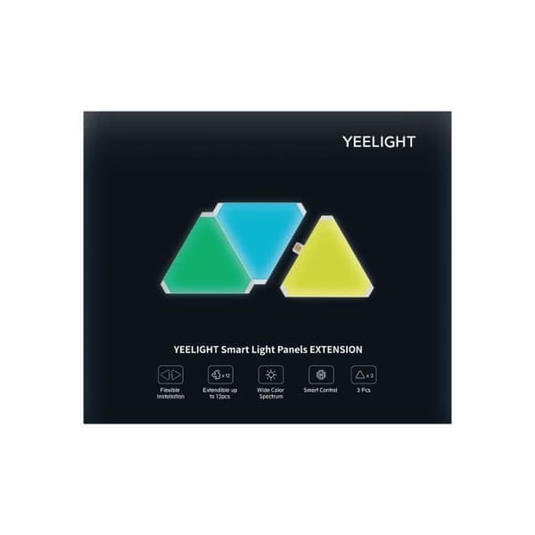 YEELIGHT Gaming RGB 3 paneler expansionspaket Triangulär flerfärgad LED-panel kompatibel med Razer Chroma Assembly