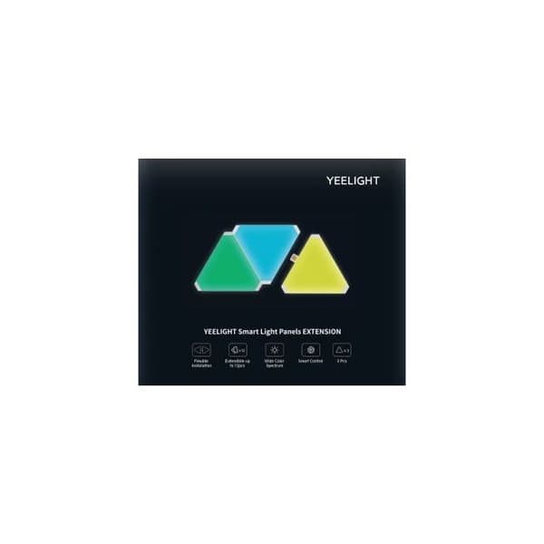 YEELIGHT Gaming RGB 3 paneler expansionspaket Triangulär flerfärgad LED-panel kompatibel med Razer Chroma Assembly