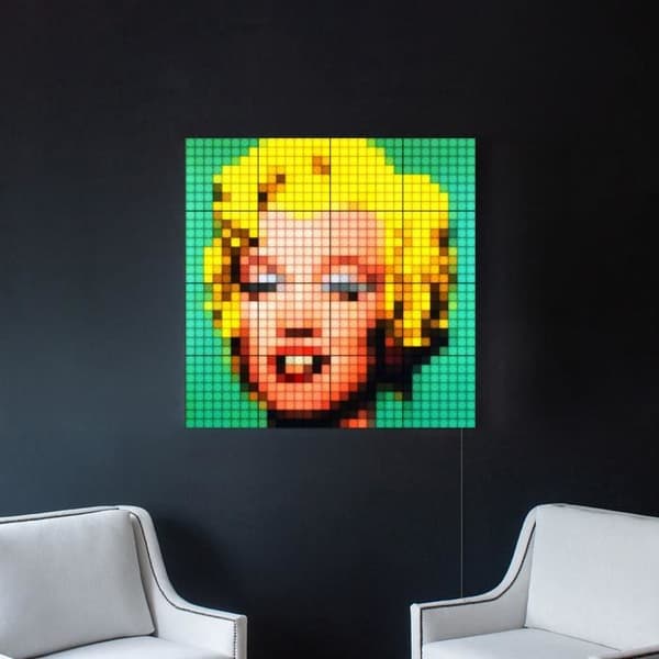 Twinkly Squares Starter Kit LED-paneler C 1 huvudplatta + 5 förlängningsplattor