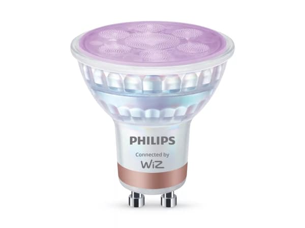 Philips Spot 50 W PAR16 GU10, Smart glödlampa, Wi-Fi/Bluetooth, Vit, GU10, PAR16, Vit