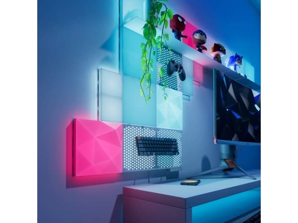 Nanoleaf Block Textured Large Squares Accessory Set (2 paneler) | 16 millioner og flere farger