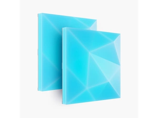 Nanoleaf Block Textured Large Squares Accessory Set (2 paneler) | 16 millioner og flere farger