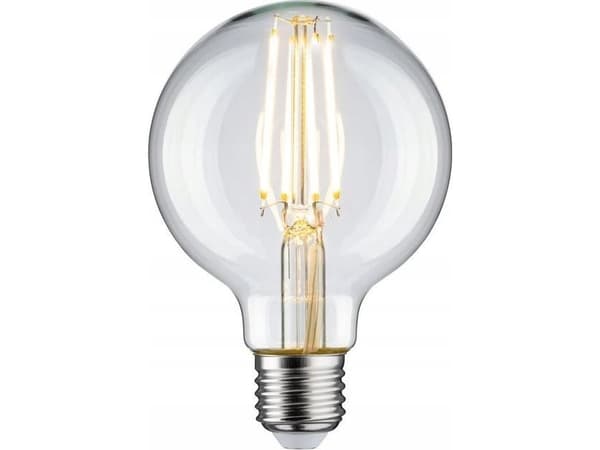 Paulmann LED-valonlähde Fil G80 806lm 7.5W 2700K läpinäkyvä E27 230V