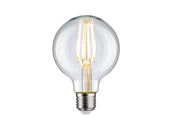 Paulmann LED-valonlähde Fil G80 806lm 7.5W 2700K läpinäkyvä E27 230V