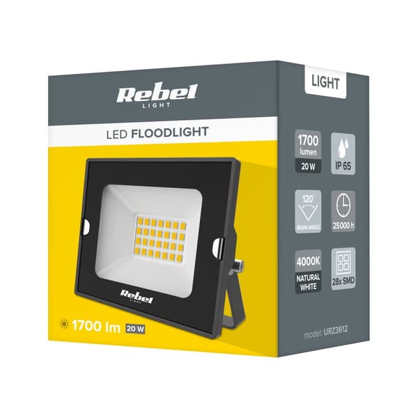 LED spotlight 20W, 4000K, 230V