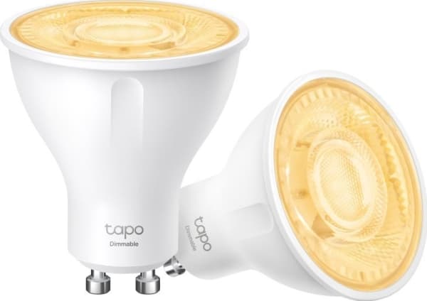 Tapo L610 - LED-spotlight - GU10 - 2.9 W (motsvarande 50 W) - klass D - varmt vitt ljus - 2700 K (paket om 2)
