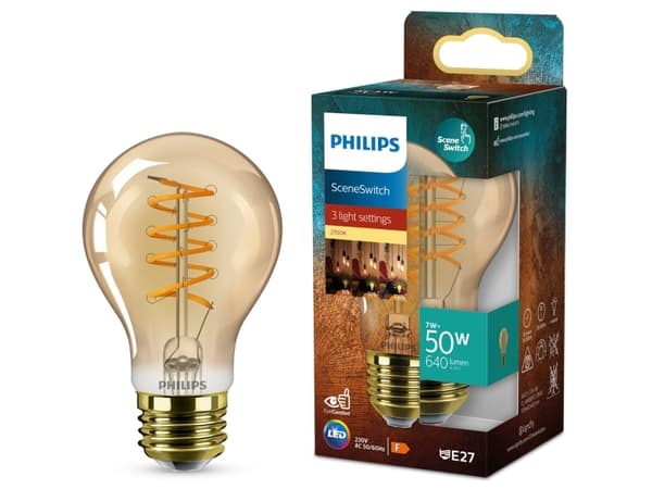 LED SSW 50W A60 E27 AMBER SP