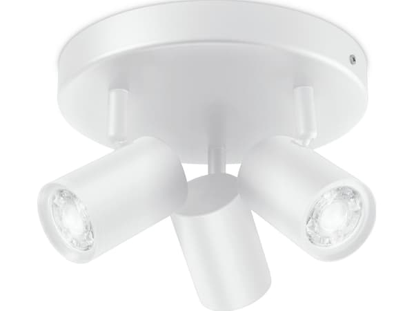 WiZ IMAGEO - Takspotlight - LED-spotlight x 3 - GU10 - totalt: 14.7 W - klass G - RGB-lampa - 2200-6500 K - vit