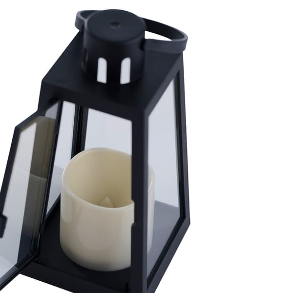 Lanterna med LED-vaxljus och timerfunktion