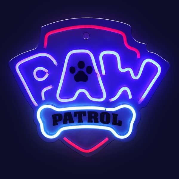 Paw Patrol LED Neonskylt - Logo
