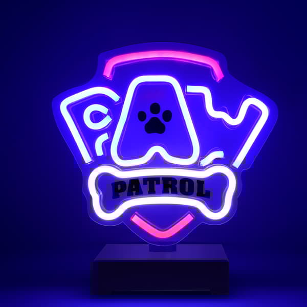 Paw Patrol LED Neon merkki jalka - Logo
