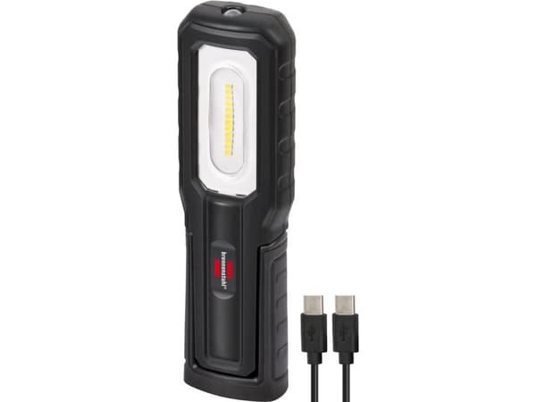 Brennenstuhl 1175640010, LED, 230 g, IP54, 2000 mAh, Musta, Kädessä pidettävä työvalo musta
