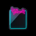 Miniatyrbilde 2 av 4: LED-speilbelysning i neon med dimmer - Love Yourself
