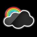 Miniatyrbilde 2 av 4: LED Neon Mirror Lighting med dimmer - Sky med regnbue