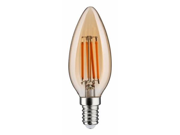 Paulmann LED lyskilde 1879 stearinlys DIM 4,9W 450lm E14 1800K 230V gull / glass