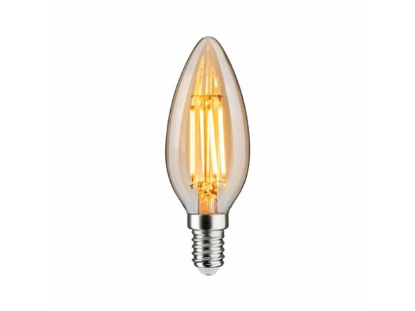 Paulmann LED lyskilde 1879 stearinlys DIM 4,9W 450lm E14 1800K 230V gull / glass