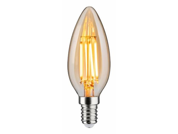 Paulmann LED lyskilde 1879 stearinlys DIM 4,9W 450lm E14 1800K 230V gull / glass