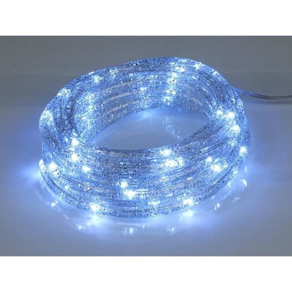 Rörformad lampa Moon in the Room ML53SZ Dekorativ sladd 72 LED 3,6m med silvervita glittrar IP44