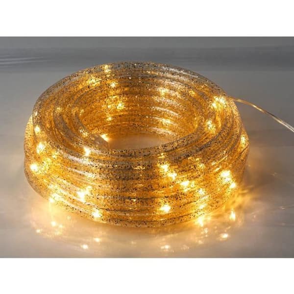 Ljuslist Måne i Rummet ML54GC Dekorativ kabel 100LED 10m med varm vit guldglitter IP44